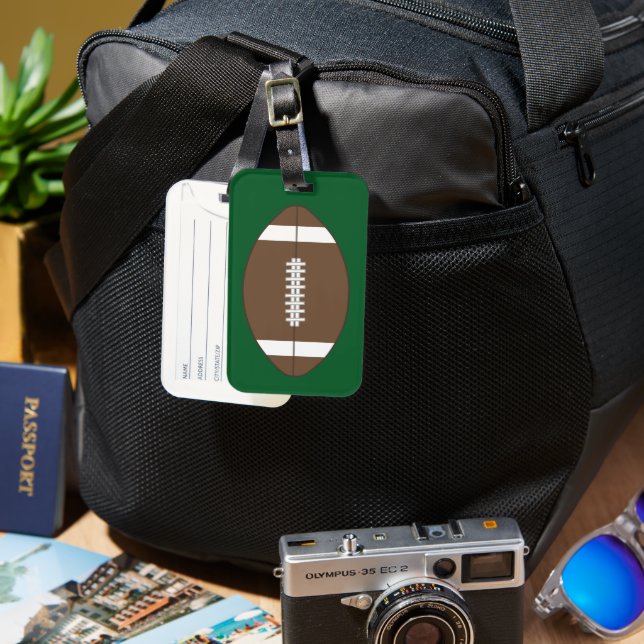 Football Luggage Tag (Front & Back)