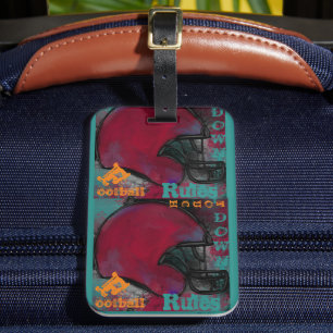 FOOTBALL LUGGAGE TAG