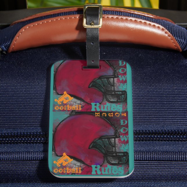 FOOTBALL LUGGAGE TAG (Front Insitu 2)