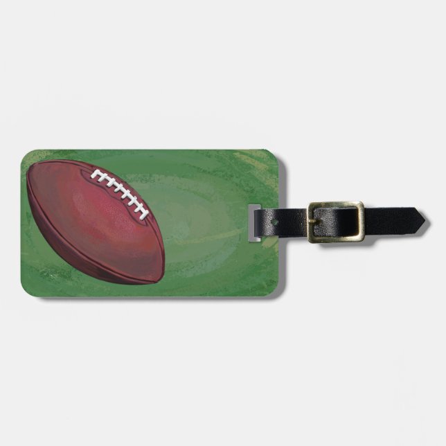 Football Luggage Tag (Front Horizontal)