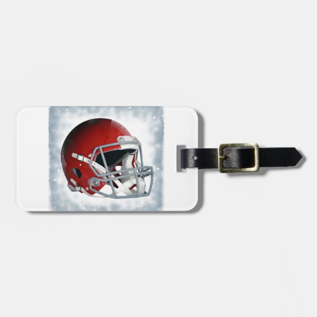 Football Luggage Tag (Front Horizontal)