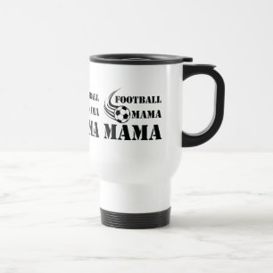 Football Mama Classic Sports Mum Typography Graphi Travel Mug