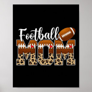 Football Mama Mum Mother Mother's Day Cheering Boy Poster