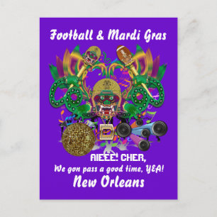 Football Mardi Gras Dragon King view notes Please