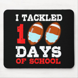 Football Masks Fun 100 Days of School Teacher Boy  Mouse Mat