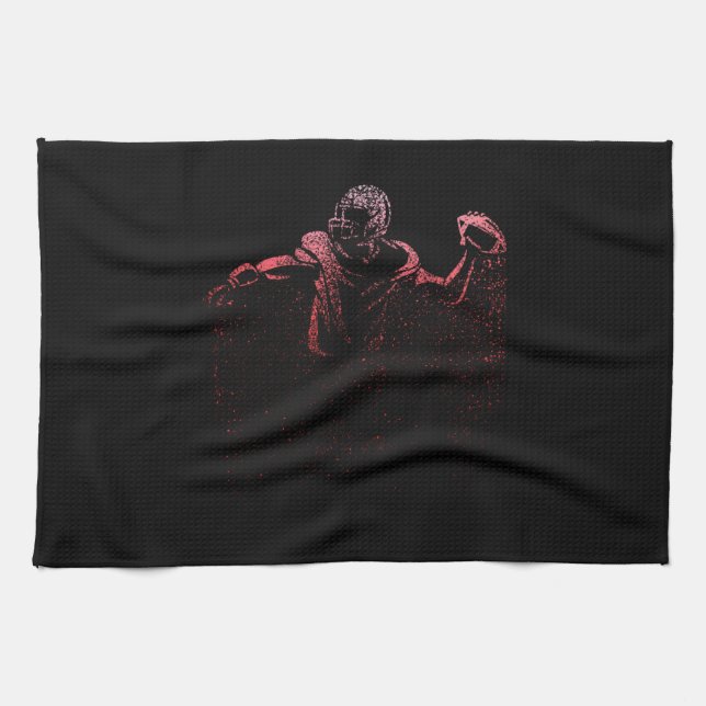 Football Men Women Kids American Football Tea Towel (Horizontal)