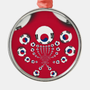 Football. Metal Tree Decoration