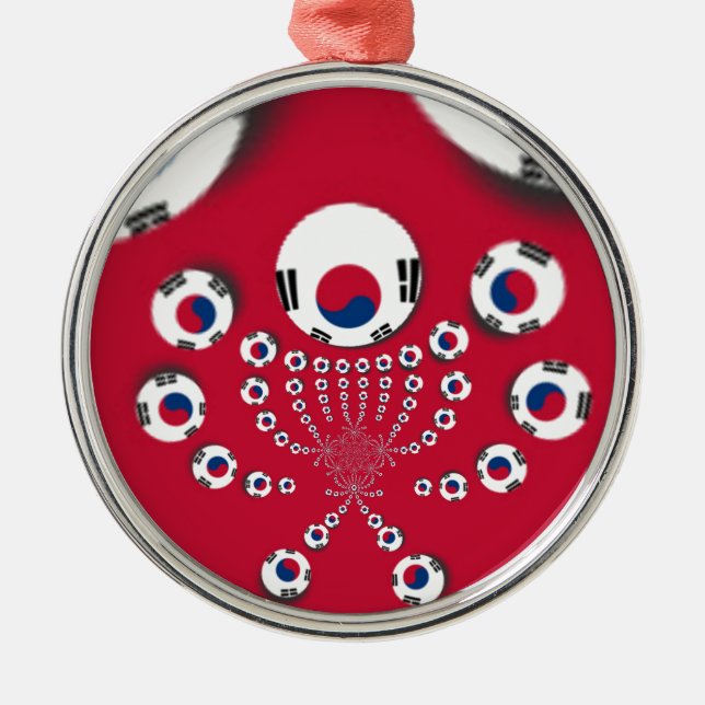 Football. Metal Tree Decoration (Front)