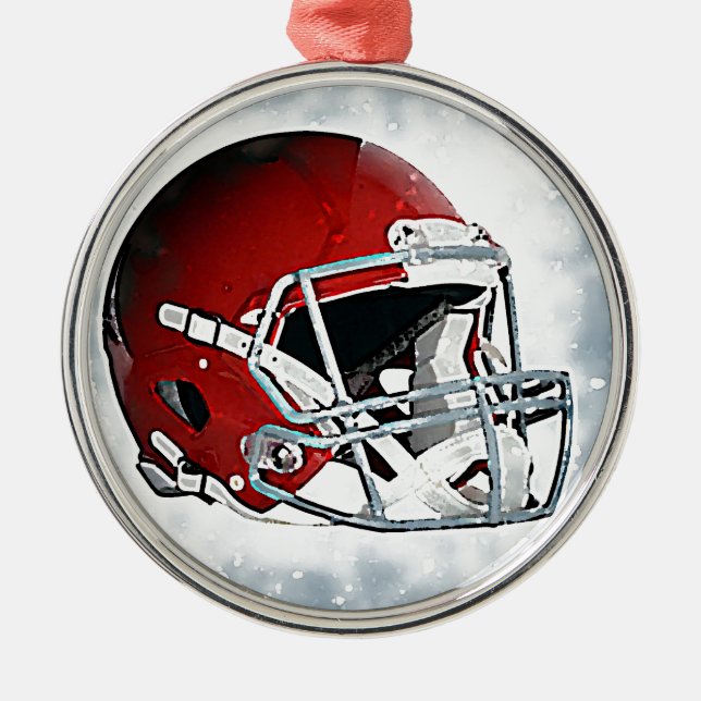 Football Metal Tree Decoration (Front)