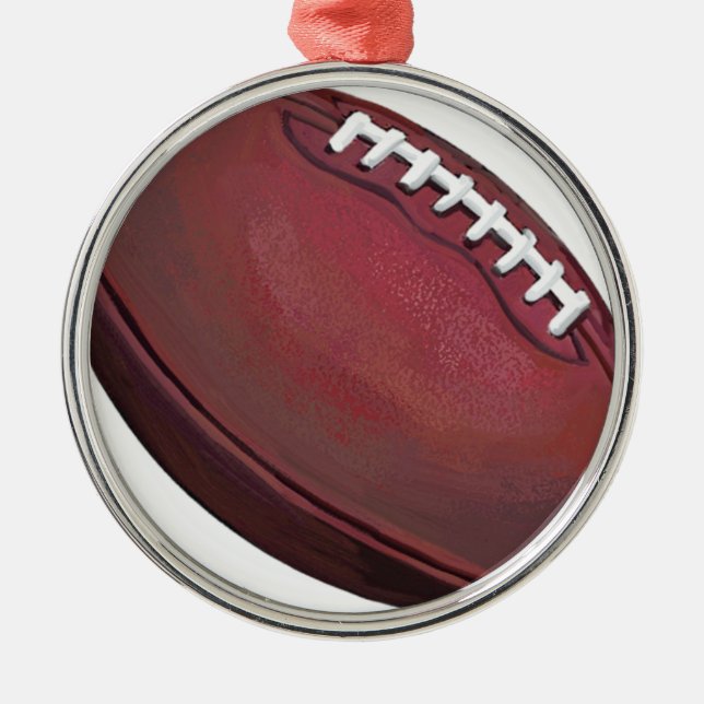 Football Metal Tree Decoration (Front)