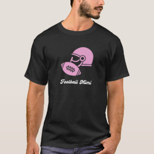 Football Mimi Grandma Cute Sports And Pink T-Shirt