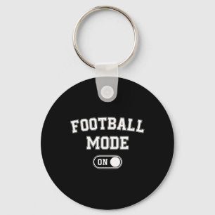 Football Mode On Funny Quarterback Gift Coach Play Key Ring