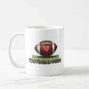 Football Mom Ceramic Mug Perfect Gift for Sports