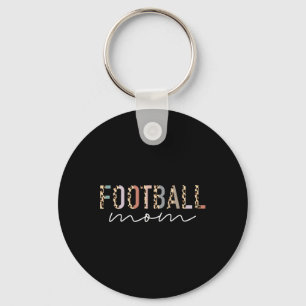 Football Mom Gifts Leopard Print Football Mama Mot Key Ring