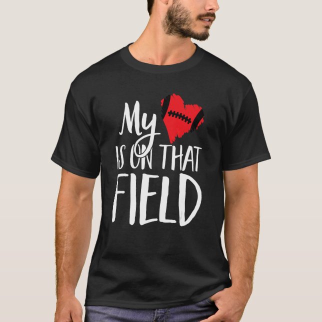 Football Mom Mother of Football Player Football Mo T-Shirt (Front)