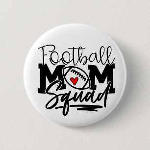 Football Mom Squad 6 Cm Round Badge