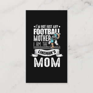 Football Mother Lineman Mom Son Proud Business Card