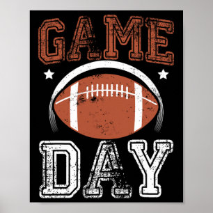Football Motivational Style Season Gifts Boys Men Poster
