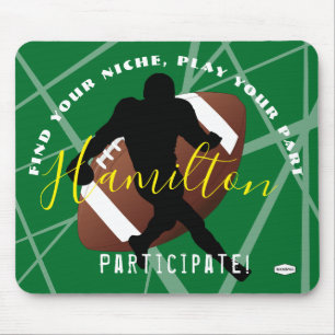 FOOTBALL Mouse Pad Purple HAMbyWG