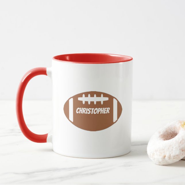 Football Mug (With Donut)