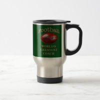 Football Mugs for Coaches, Your COLORS and TEXT