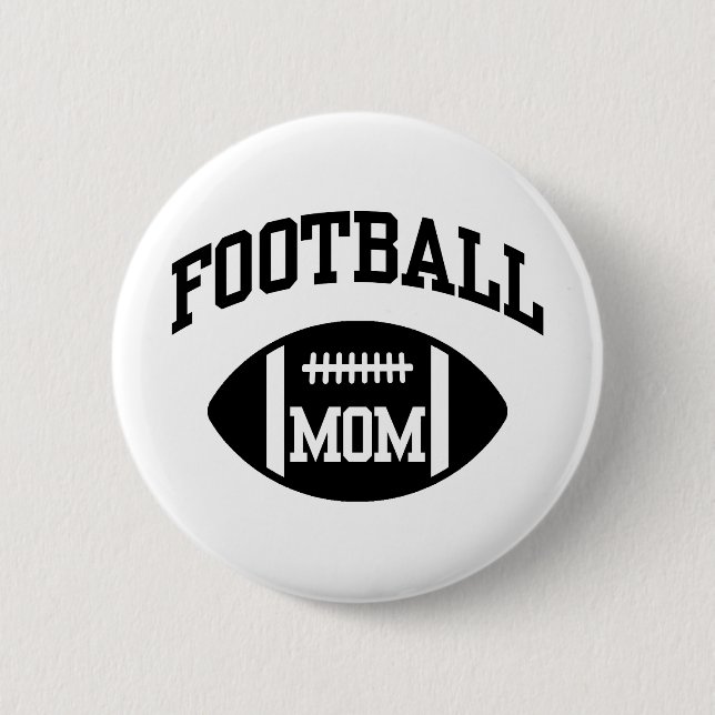 Football Mum 6 Cm Round Badge (Front)