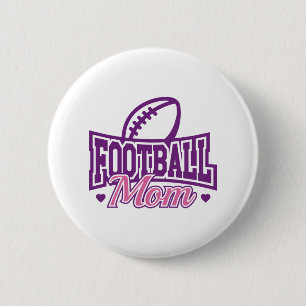 Football Mum 6 Cm Round Badge