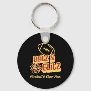 Football Mum Cheer Mum Blitz And Glitz Tank Top Key Ring