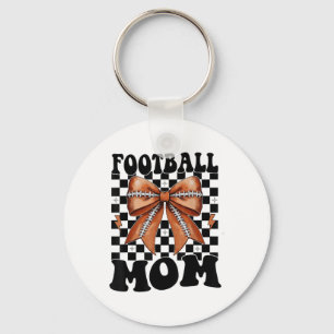 Football Mum Coquette Football Bow Mother Day For Key Ring