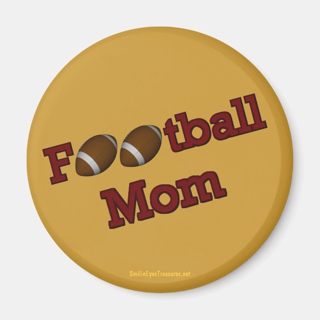 Football Mum Cute Magnet (Front)