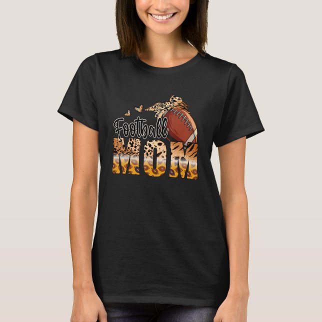 Football Mum Cute Mum Life Football Game Day Mum L T-Shirt (Front)