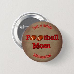 Football Mum Cute Personalised 6 Cm Round Badge