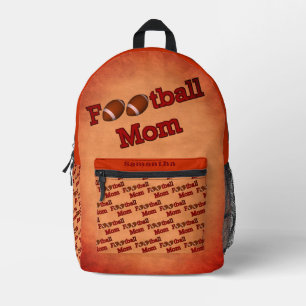 Football Mum Cute Personalised  Printed Backpack