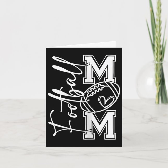 Football Mum Football Mum Football Mum Football Fo Card (Front)