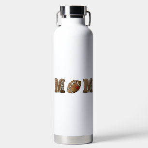 Football Mum Heart Water Bottle