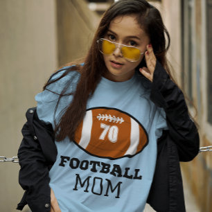 Football Mum Jersey Number T-Shirt