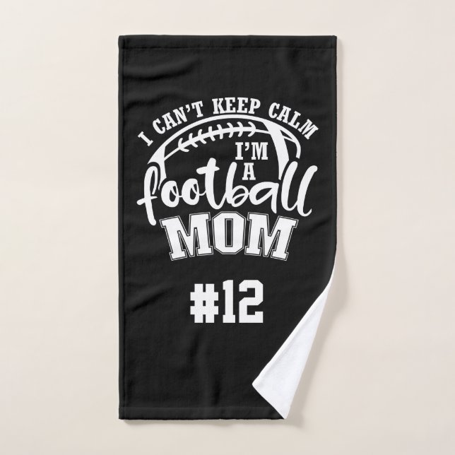 Football Mum Rally Towel- I Can't Keep Calm Hand Towel (Hand Towel)