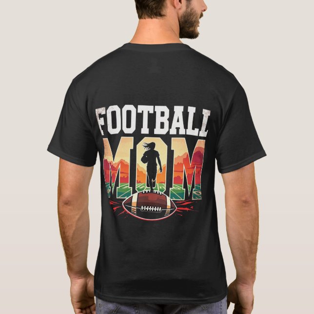 Football Mum Shirt – Proud Football Mum Tee – Perf (Back)
