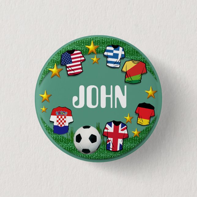 Football  ~  Name Button (Front)