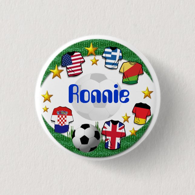 Football  ~  Name Button # 2 (Front)