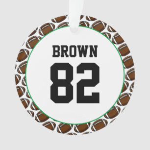 Football Name Number Team Colours Modern Sports Ornament