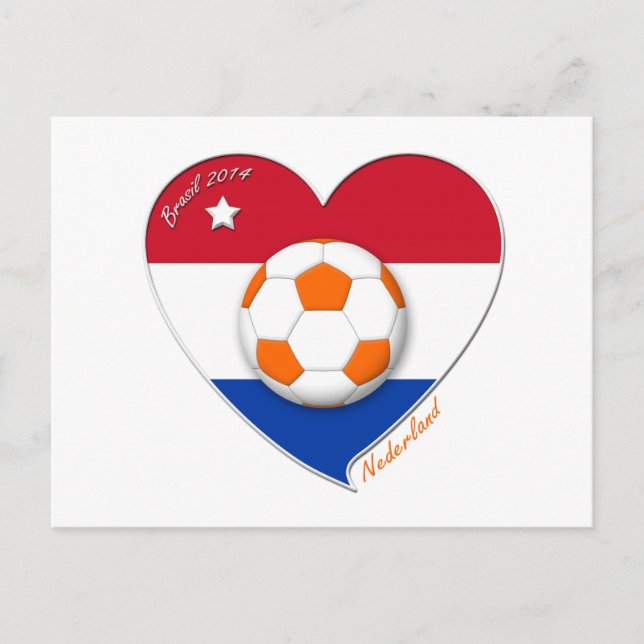 Football Netherlands. NEDERLAND soccer national te Postcard (Front)