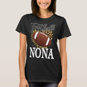 Football Nona Heart Football Leopard T-Shirt