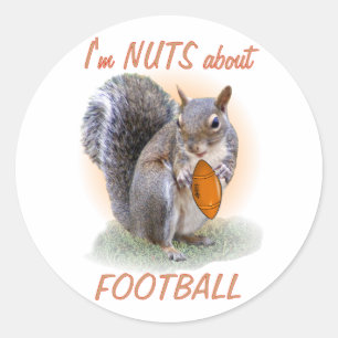 Football Nut Classic Round Sticker
