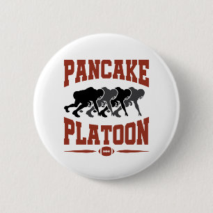 Football Offensive Lineman Pancake Platoon 6 Cm Round Badge