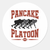 Football Offensive Lineman Pancake Platoon