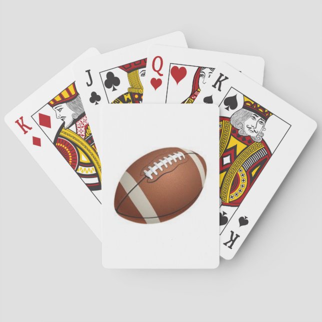 Football on a Playing Card Deck (Back)