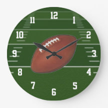 Football on Field Clock