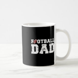 Football Papa Graphic Proud Football Dad  Coffee Mug