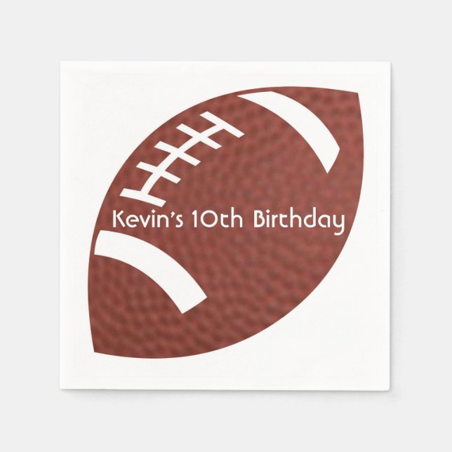 Football Paper Napkins (Front)